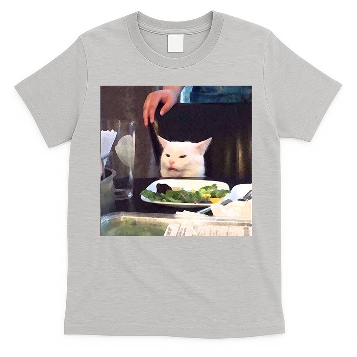 Dinner Table Cat Meme Funny Internet Yelling T-Shirt