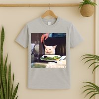 Dinner Table Cat Meme Funny Internet Yelling T-Shirt