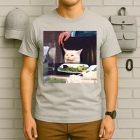 Dinner Table Cat Meme Funny Internet Yelling T-Shirt