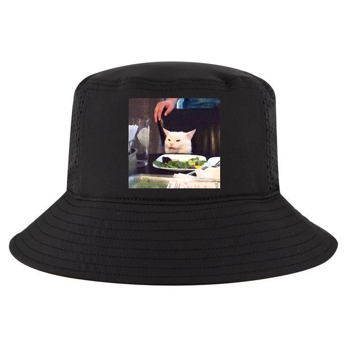 Dinner Table Cat Meme Funny Internet Yelling Cool Comfort Performance Bucket Hat