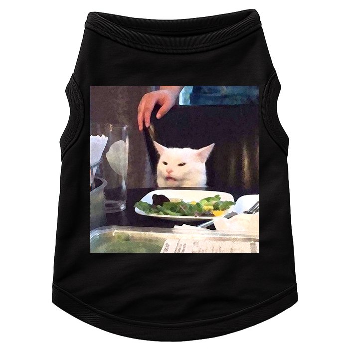 Dinner Table Cat Meme Funny Internet Yelling Doggie Tank