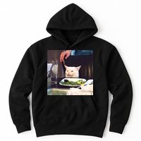 Dinner Table Cat Meme Funny Internet Yelling Hoodie