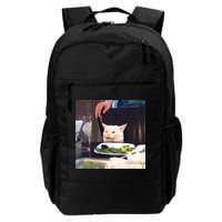 Dinner Table Cat Meme Funny Internet Yelling Backpack