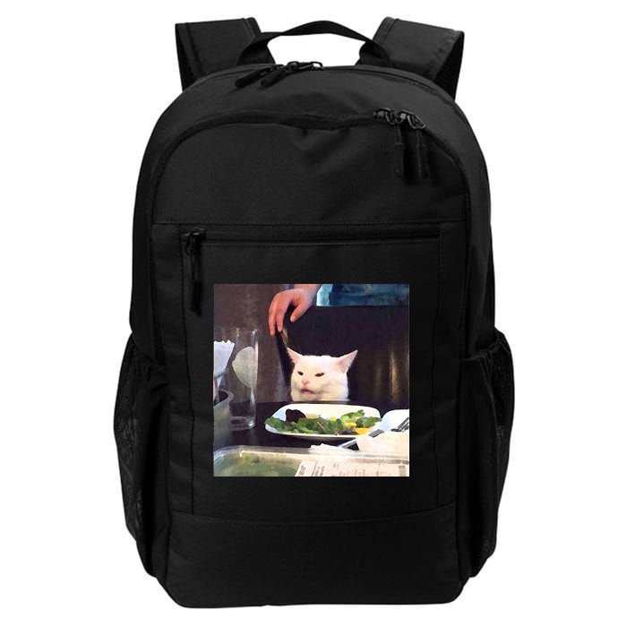 Dinner Table Cat Meme Funny Internet Yelling Backpack