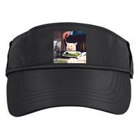 Dinner Table Cat Meme Funny Internet Yelling Adult Drive Performance Visor