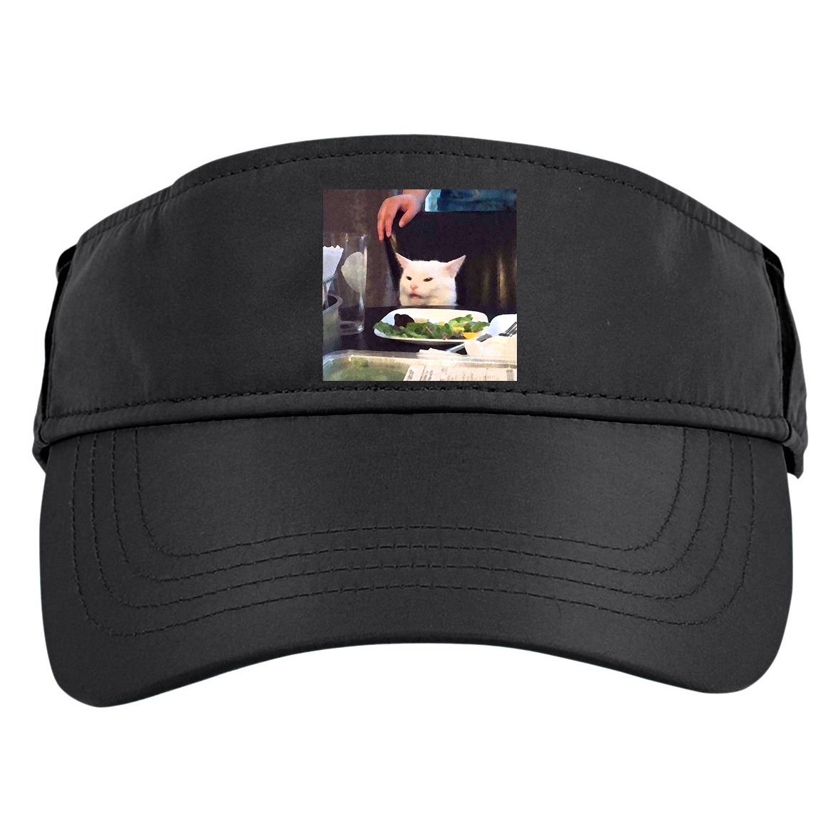 Dinner Table Cat Meme Funny Internet Yelling Adult Drive Performance Visor