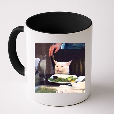 Dinner Table Cat Meme Funny Internet Yelling Coffee Mug