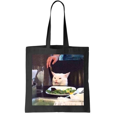 Dinner Table Cat Meme Funny Internet Yelling Bag