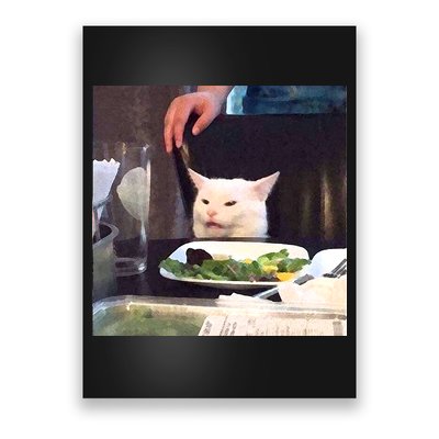 Dinner Table Cat Meme Funny Internet Yelling Poster