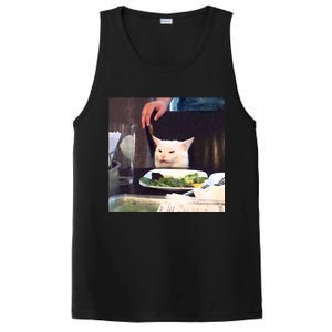 Dinner Table Cat Meme Funny Internet Yelling PosiCharge Competitor Tank