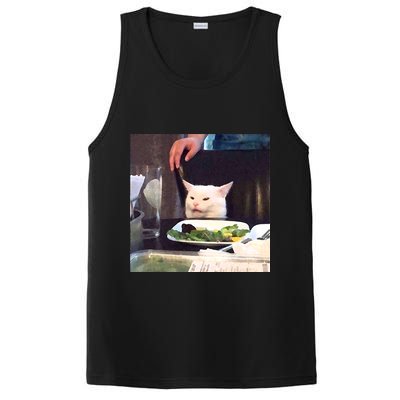 Dinner Table Cat Meme Funny Internet Yelling PosiCharge Competitor Tank