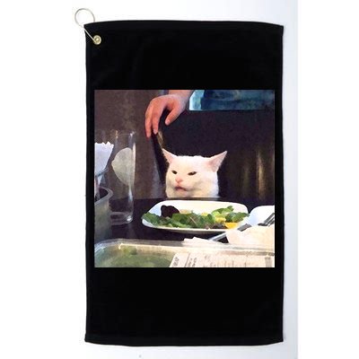 Dinner Table Cat Meme Funny Internet Yelling Golf Towel