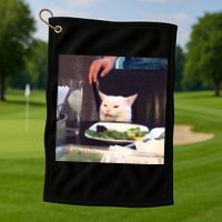 Dinner Table Cat Meme Funny Internet Yelling Golf Towel