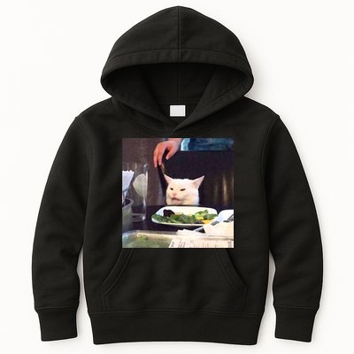 Dinner Table Cat Meme Funny Internet Yelling Kids Hoodie