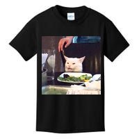 Dinner Table Cat Meme Funny Internet Yelling Kids T-Shirt