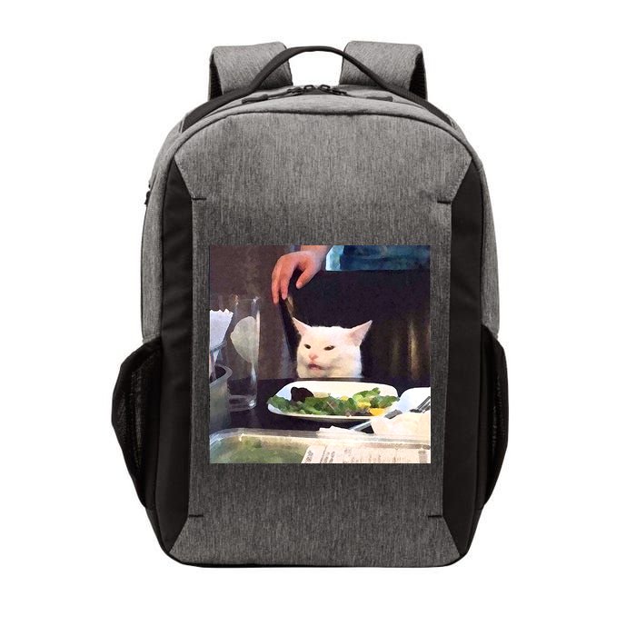 Dinner Table Cat Meme Funny Internet Yelling Vector Backpack