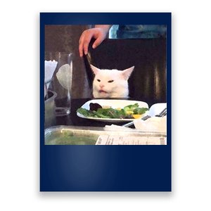 Dinner Table Cat Meme Funny Internet Yelling Poster