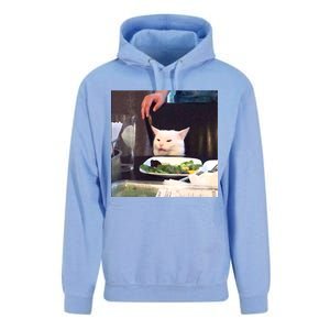 Dinner Table Cat Meme Funny Internet Yelling Unisex Surf Hoodie