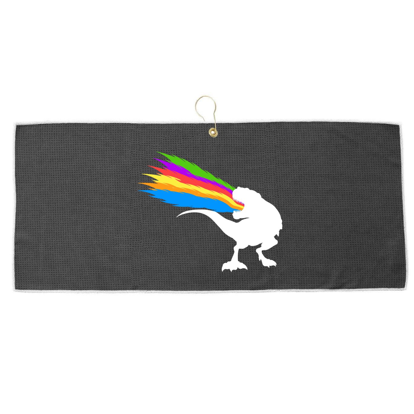 Dino Beam Large Microfiber Waffle Golf Towel
