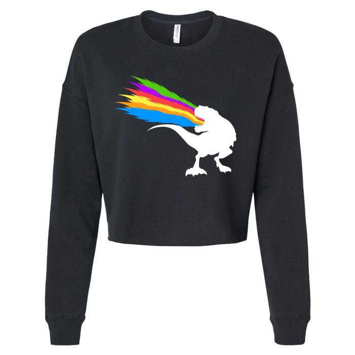 Dino Beam Cropped Pullover Crew