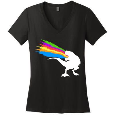 Dino Beam Women's V-Neck T-Shirt