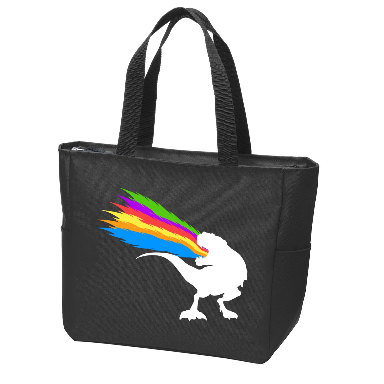 Dino Beam Zip Tote Bag