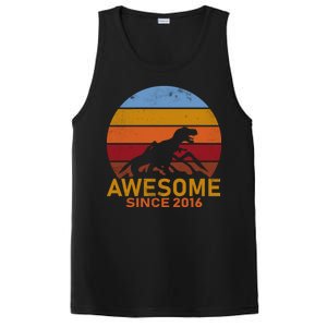 Dinosaur 6th Birthday Gift Awesome Since 2016 PosiCharge Competitor Tank