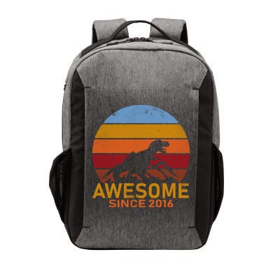 Dinosaur 6th Birthday Gift Awesome Since 2016 Vector Backpack