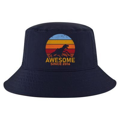 Dinosaur 6th Birthday Gift Awesome Since 2016 Cool Comfort Performance Bucket Hat