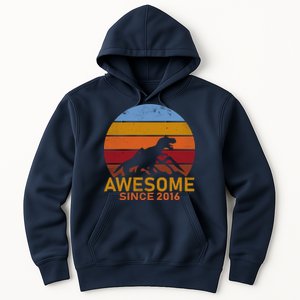 Dinosaur 6th Birthday Gift Awesome Since 2016 Hoodie