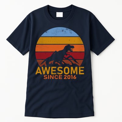 Dinosaur 6th Birthday Gift Awesome Since 2016 Tall T-Shirt