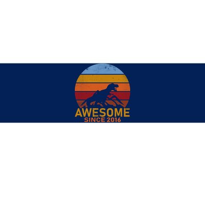 Dinosaur 6th Birthday Gift Awesome Since 2016 Bumper Sticker