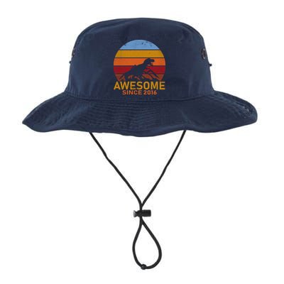 Dinosaur 6th Birthday Gift Awesome Since 2016 Bucket Hat