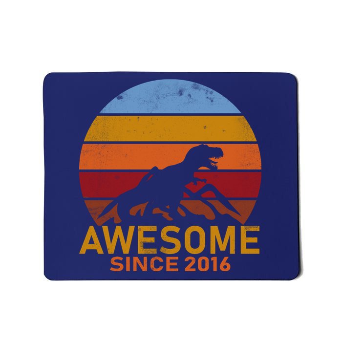 Dinosaur 6th Birthday Gift Awesome Since 2016 Mousepad