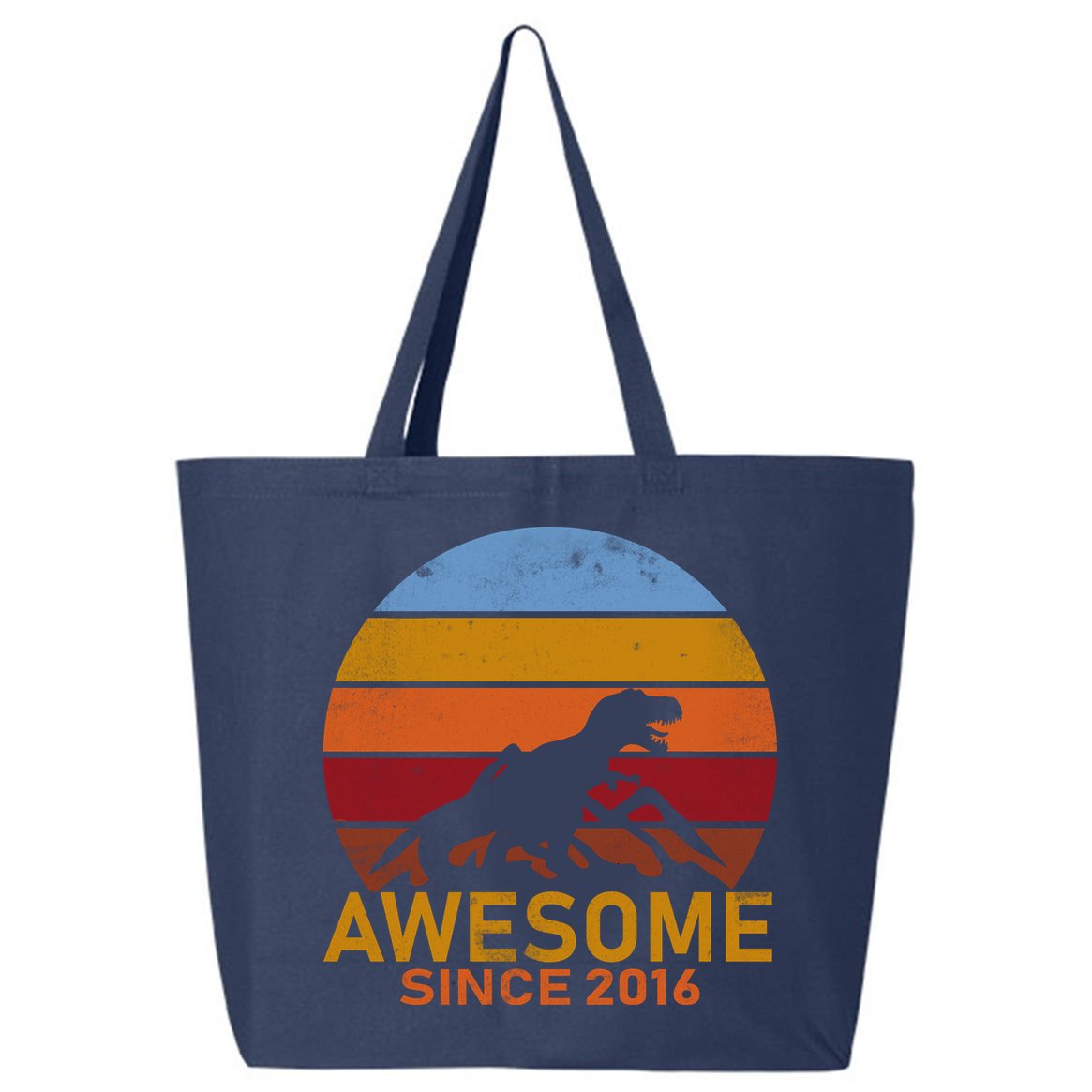 Dinosaur 6th Birthday Gift Awesome Since 2016 25L Jumbo Tote