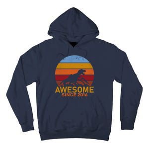 Dinosaur 6th Birthday Gift Awesome Since 2016 Tall Hoodie