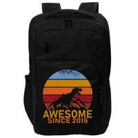 Dinosaur 7th Birthday Gift Awesome Since 2015 Impact Tech Backpack