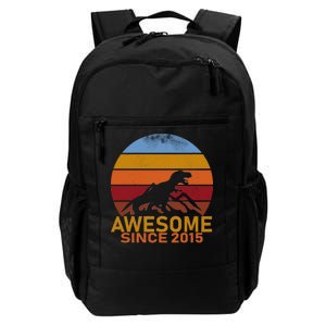 Dinosaur 7th Birthday Gift Awesome Since 2015 Daily Commute Backpack