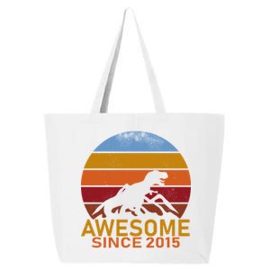 Dinosaur 7th Birthday Gift Awesome Since 2015 25L Jumbo Tote