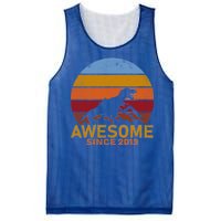 Dinosaur 9th Birthday Gift Awesome Since 2013 Mesh Reversible Basketball Jersey Tank