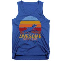 Dinosaur 9th Birthday Gift Awesome Since 2013 Tank Top