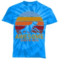 Dinosaur 9th Birthday Gift Awesome Since 2013 Kids Tie-Dye T-Shirt