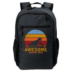 Dinosaur 9th Birthday Gift Awesome Since 2013 Daily Commute Backpack