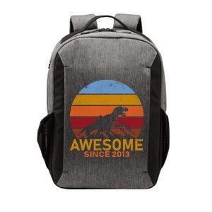 Dinosaur 9th Birthday Gift Awesome Since 2013 Vector Backpack