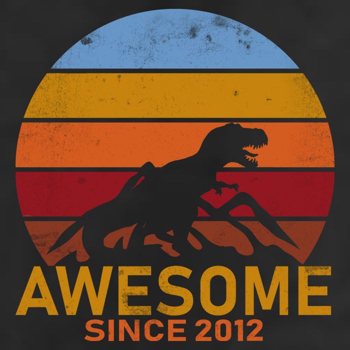 Dinosaur 7th Birthday Gift Awesome Since 2012 11oz C Handle Ceramic Mug
