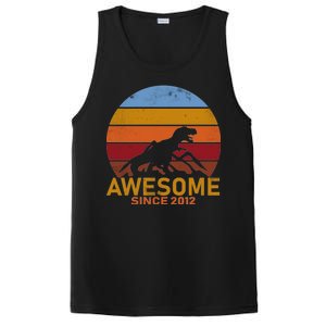 Dinosaur 7th Birthday Gift Awesome Since 2012 PosiCharge Competitor Tank