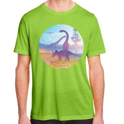 Dinosaur Landscape Adult ChromaSoft Performance T-Shirt