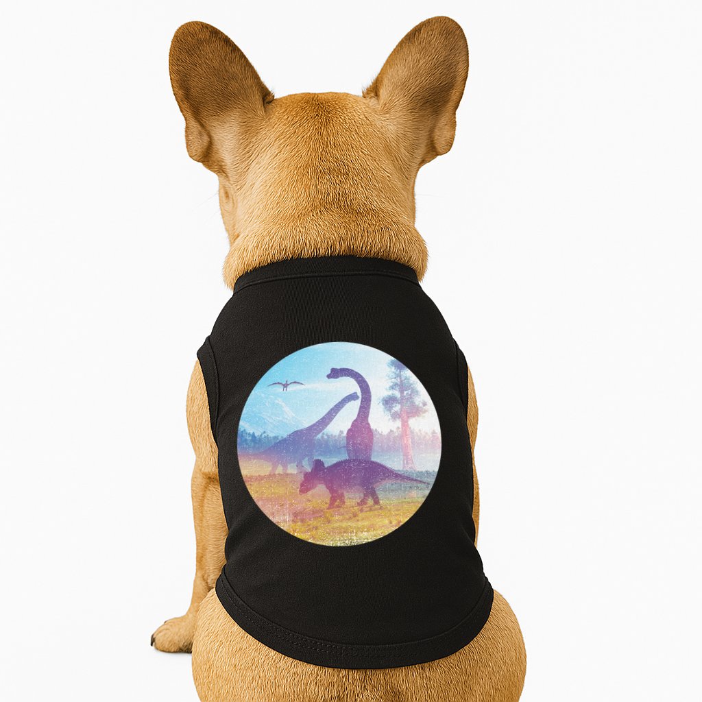 Dinosaur Landscape Doggie Tank