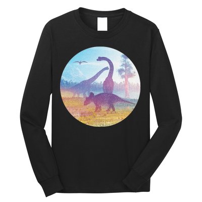 Dinosaur Landscape Long Sleeve Shirt