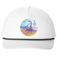 Dinosaur Landscape Snapback Five-Panel Rope Hat